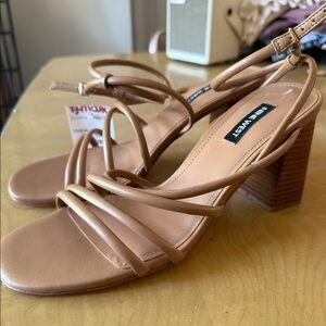 Nine West Beige Strappy Heel Size 8